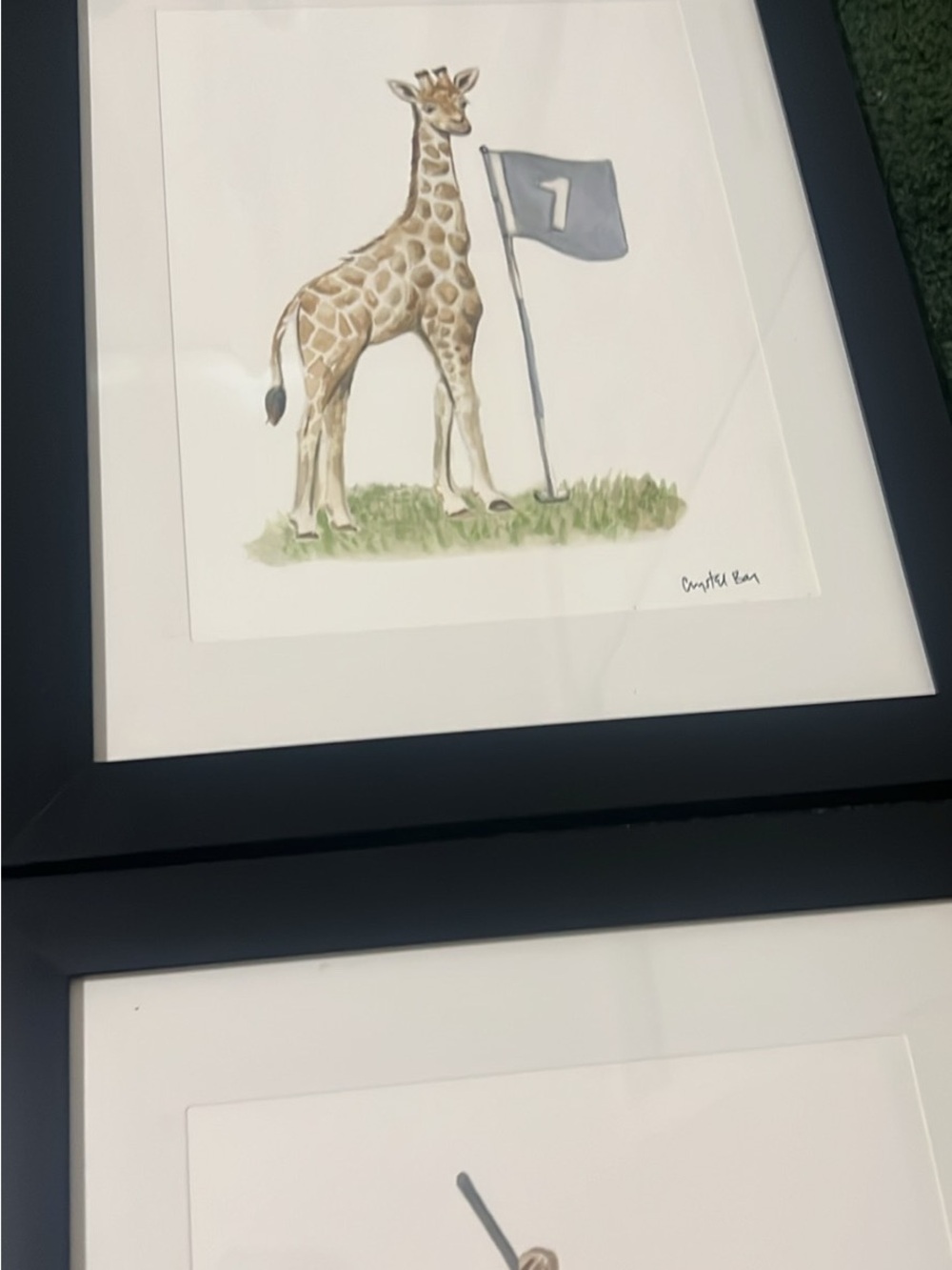 Golf buddies jungle animals nursery pictures